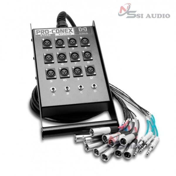 Hosa Stage Box Snake 12 Xlr Sends & 4 Trs Returns