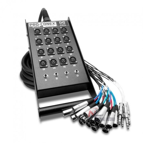 Hosa Stage Box Snake 16 Xlr Sends & 4 Trs Returns