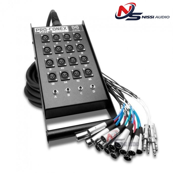 Hosa Stage Box Snake 16 Xlr Sends & 4 Trs Returns