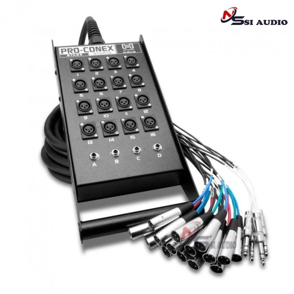 Hosa Stage Box Snake 16 Xlr Sends & 4 Trs Returns