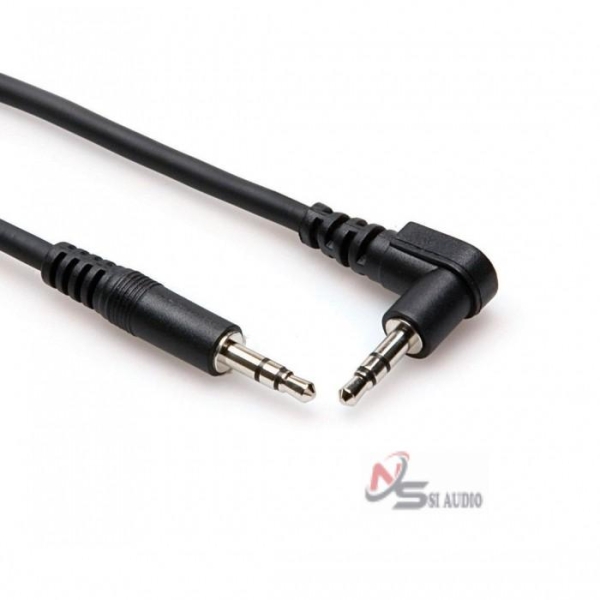 Hosa Stereo Interconnect 3.5mm Trs To Right-Angle 3.5mm Trs