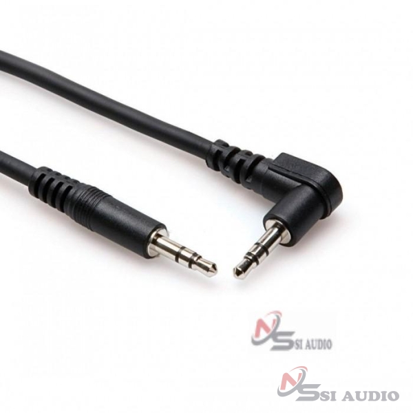 Hosa Stereo Interconnect 3.5mm Trs To Right-Angle 3.5mm Trs