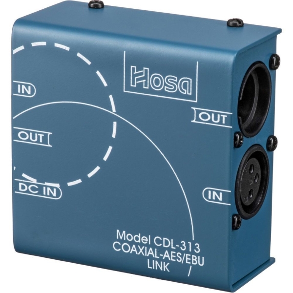HOSA TECHNOLOGY CDL-313 - BI-DIRECTIONAL COAXIAL S/PDIF TO XLR AES/EBU DATA LINK
