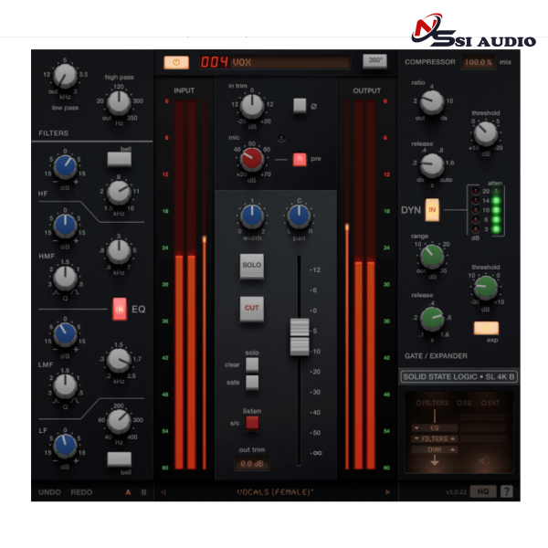 Solid State Logic 4K B Channel Strip – Tái Hiện Chất Âm Analog Sắc Sảo Của Bàn Trộn 4000 B Kinh Điển