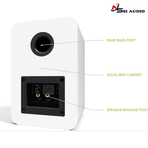 Loa Kanto YUP 4": Cặp Loa Bookshelf Passive 4-Inch Chuẩn Mực – Giải Pháp Nghe Nhạc Chuyên Nghiệp Dành Cho Amply Rời!