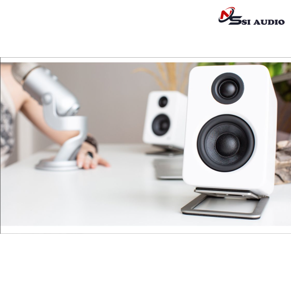 Kanto S2 – Giá Để Loa Để Bàn Nghiêng 16 Độ Tối Ưu Âm Học Cho Loa Compact