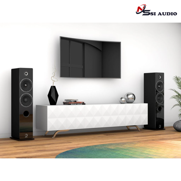 Elipson Prestige Facet 14F BT - Walnut – Loa Cột Không Dây Hi-Fi Cao Cấp 2.5 Đường Tiếng Tích Hợp Amply Class D 150W & Bluetooth aptX HD