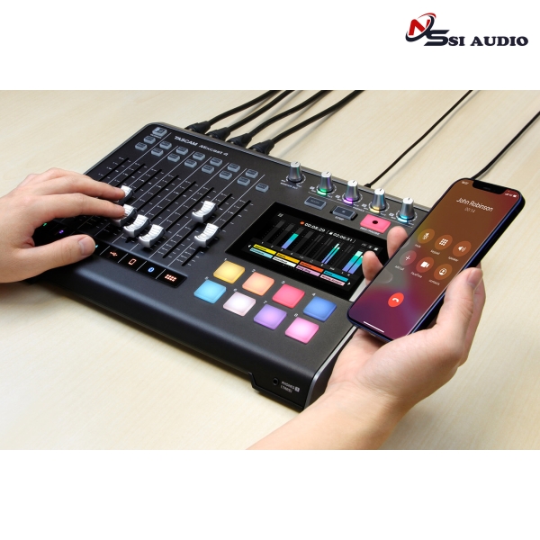 Tascam Mixcast 4 – Bàn Điều Khiển & Audio Interface Thu Âm Podcast, Livestream Đa Năng
