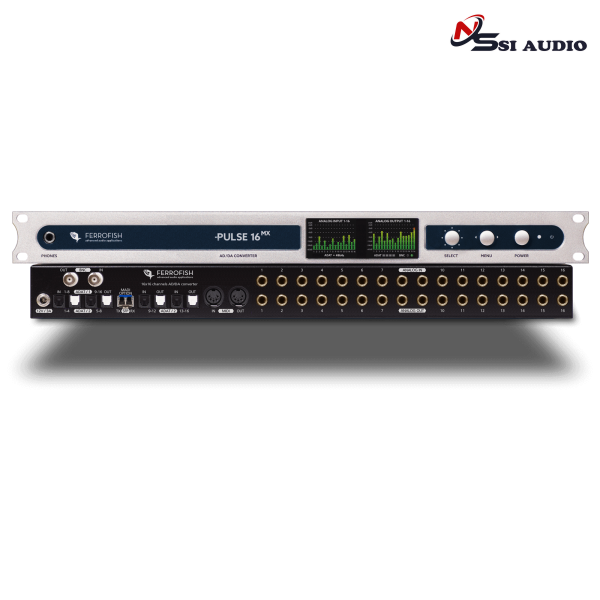 Ferrofish Pulse 16 MX 16x16 AD/DA Converter MADI ADAT Chính Hãng | Bộ Chuyển Đổi Âm Thanh Studio Cao Cấp