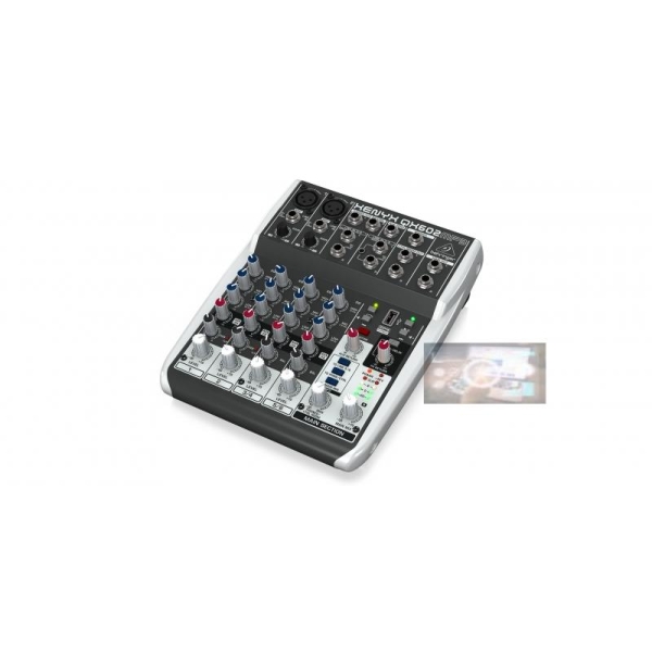 QX602MP3 Mixer Behringer Analog 6 in 2 Bus Tích Hợp Mic Preamp, EQ MP3,FX| Mixer cơ Behringer QX602MP3