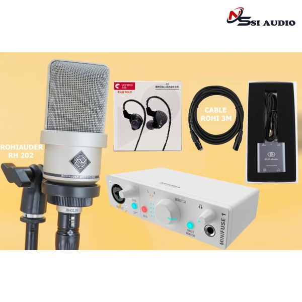 Combo Livestream Rohiauder RH202 + Arturia MiniFuse 1