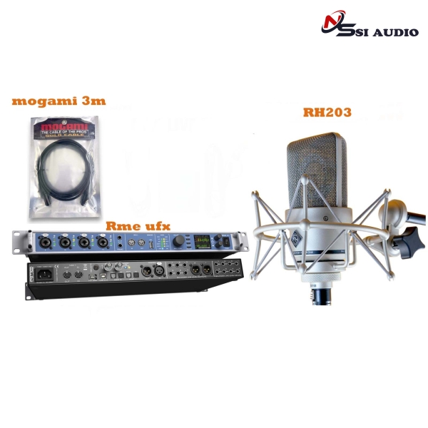 Combo thu âm Micro Rohiauder RH 203 + Soundcard RME UCX