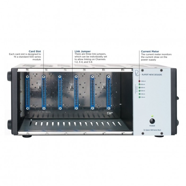 RUPERT NEVE DESIGNS R6 SIX SPACE 500 SERIES RACK