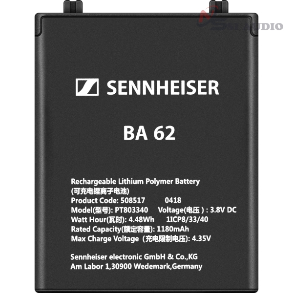 Sennheiser BA 62 Bộ pin sạc cho Bodypack SK 6212