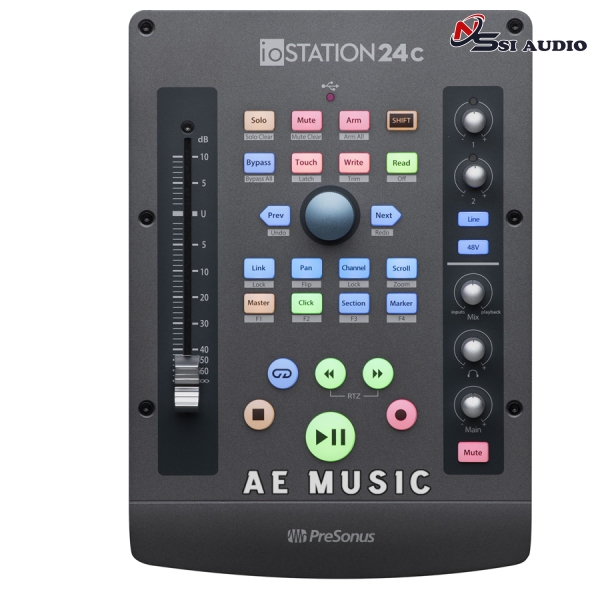 PreSonus ioSTATION 24c: Card Âm Thanh Kiêm Bàn Điều Khiển 2-in-1 Độc Đáo