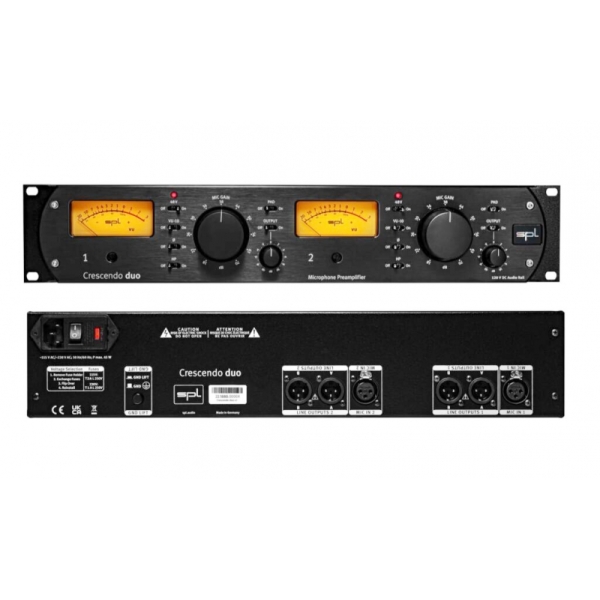 SPL CRESCENDO DUO 2 Channel MK2 Black Preramp Mic