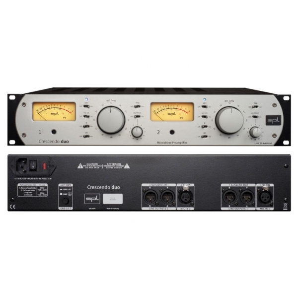 SPL CRESCENDO DUO 2-CHANNEL MICROPHONE PREAMPLIFIER
