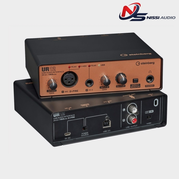 Soundcard Steinberg UR12 – Audio Interface USB Nhỏ Gọn Thu Âm Studio