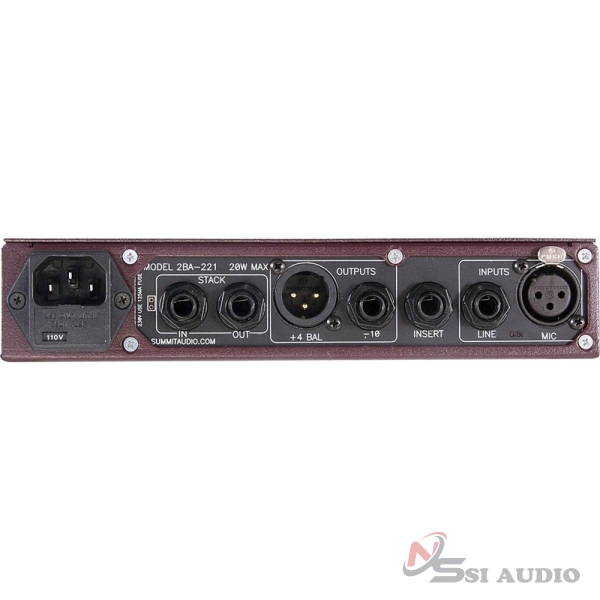 SUMMIT AUDIO 2BA-221 MICROPHONE PREAMP