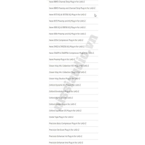 UAD Plugins Gói 140 Plugins