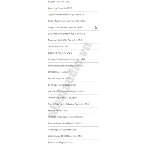 UAD Plugins Gói 140 Plugins