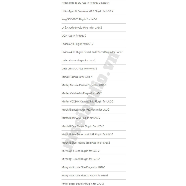 UAD Plugins Gói 140 Plugins