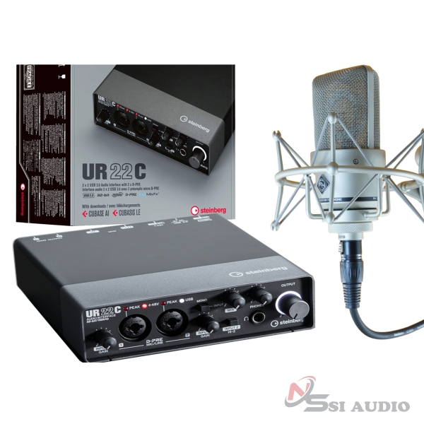 Steinberg UR22C + Rohiauder RH 203 combo thu âm hát live