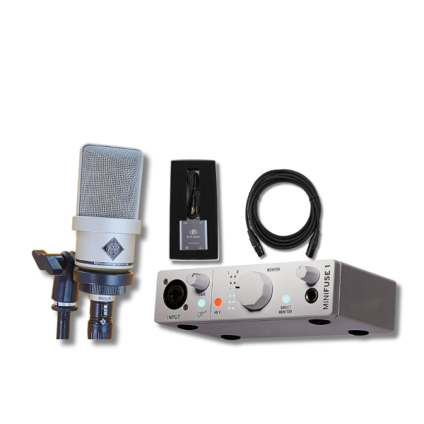 Combo live stream micro Rohiauder RH 202 + soundcard Minifuse 1