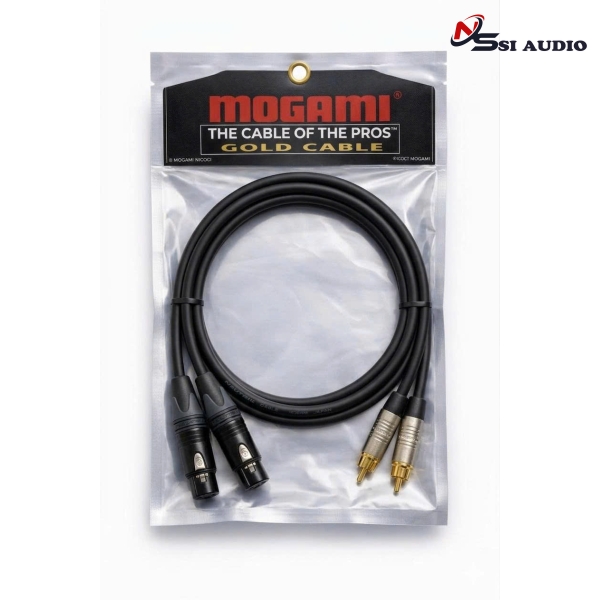 Mogami Gold XLR to RCA (1 Cặp) – Cáp Analog High-End: Đánh Thức Âm Thanh Trung Thực