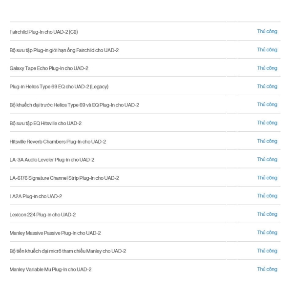 UAD 2 gói 49 plugins Dùng DSP