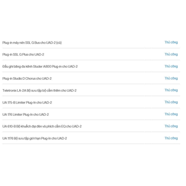 UAD 2 gói 49 plugins Dùng DSP